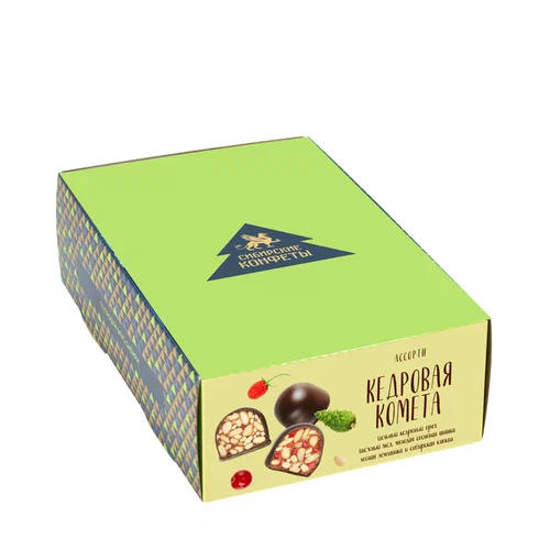 №2 Кедровая комета Ассорти (9429) (классика, клюква, шишка, земляника), 540г   в Электростали
