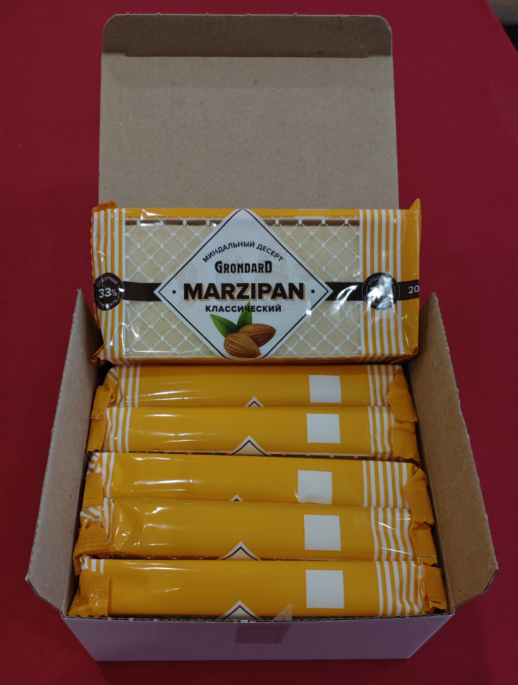  TM Grondard      (11133) Марципан 33%, (блок 6 шт по 200г)             в Электростали
