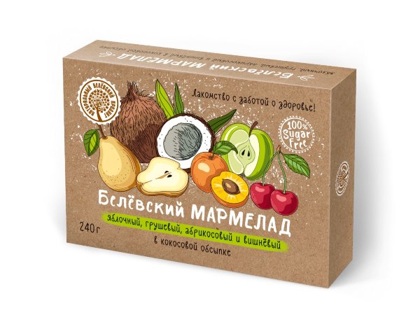 №2 Мармелад белевский на фруктозе 240г  в Электростали