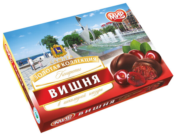 №2 КФ МИР Вишня в шоколадной глазури 160г в Электростали